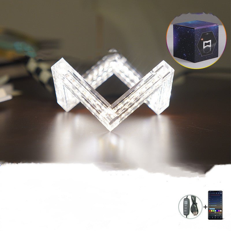 Acrylic Angular Bluetooth Lamp - Who R We Collective - shop designer fashion and art