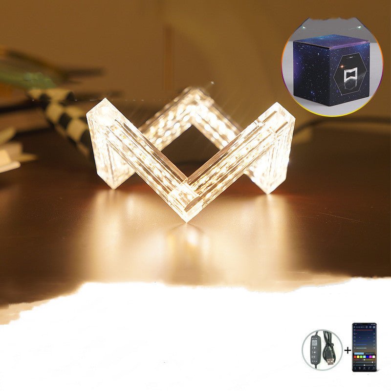 Acrylic Angular Bluetooth Lamp - Who R We Collective - shop designer fashion and art