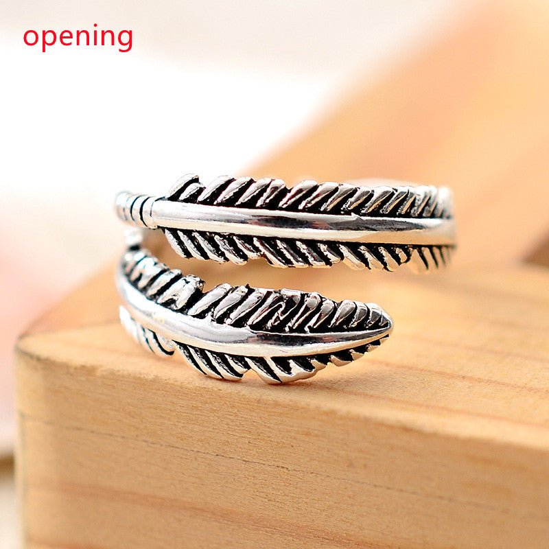 Ancient Feather Accent Rings - Who R We Collective - shop designer fashion and art
