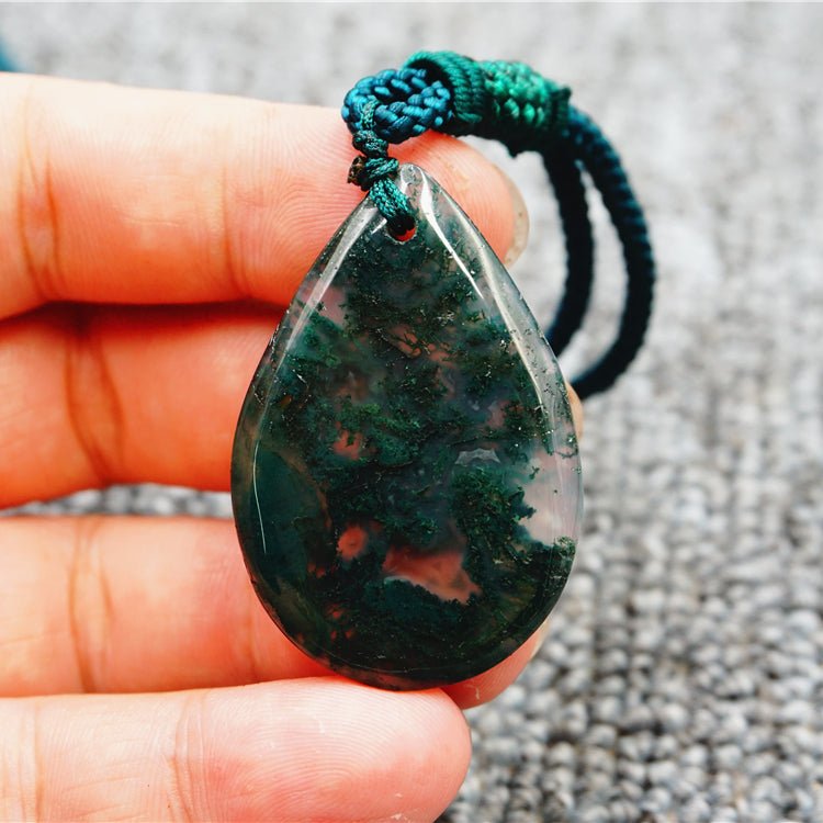 Aquatic Life Vision Agate Pendant - Who R We Collective - shop designer fashion and art