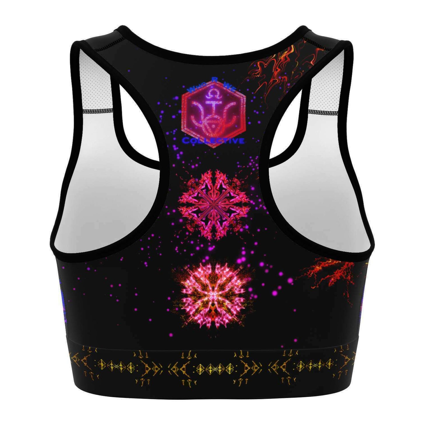 Taiga-Zoku (Prototype Line) "Amber Cosmic Nova" Sportsbra - Who R We Collective