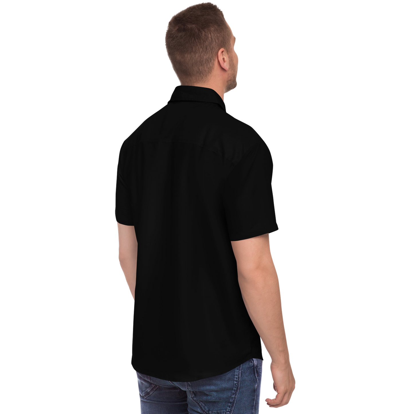 WRWC Signature Black ~ 2022 Short-Sleeve Button-Down - Who R We Collective