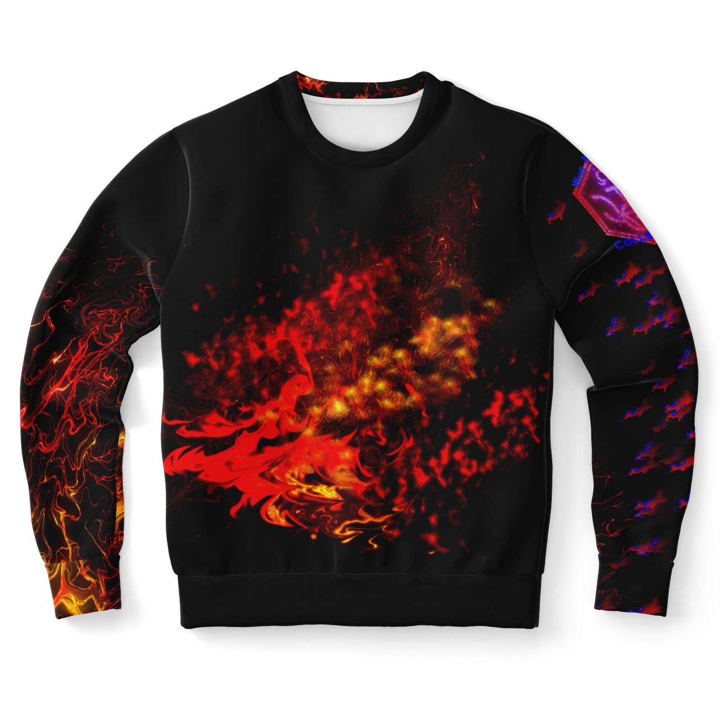 Taiga-zoku Sweatshirt (Amber Tiger Flame) - Who R We Collective