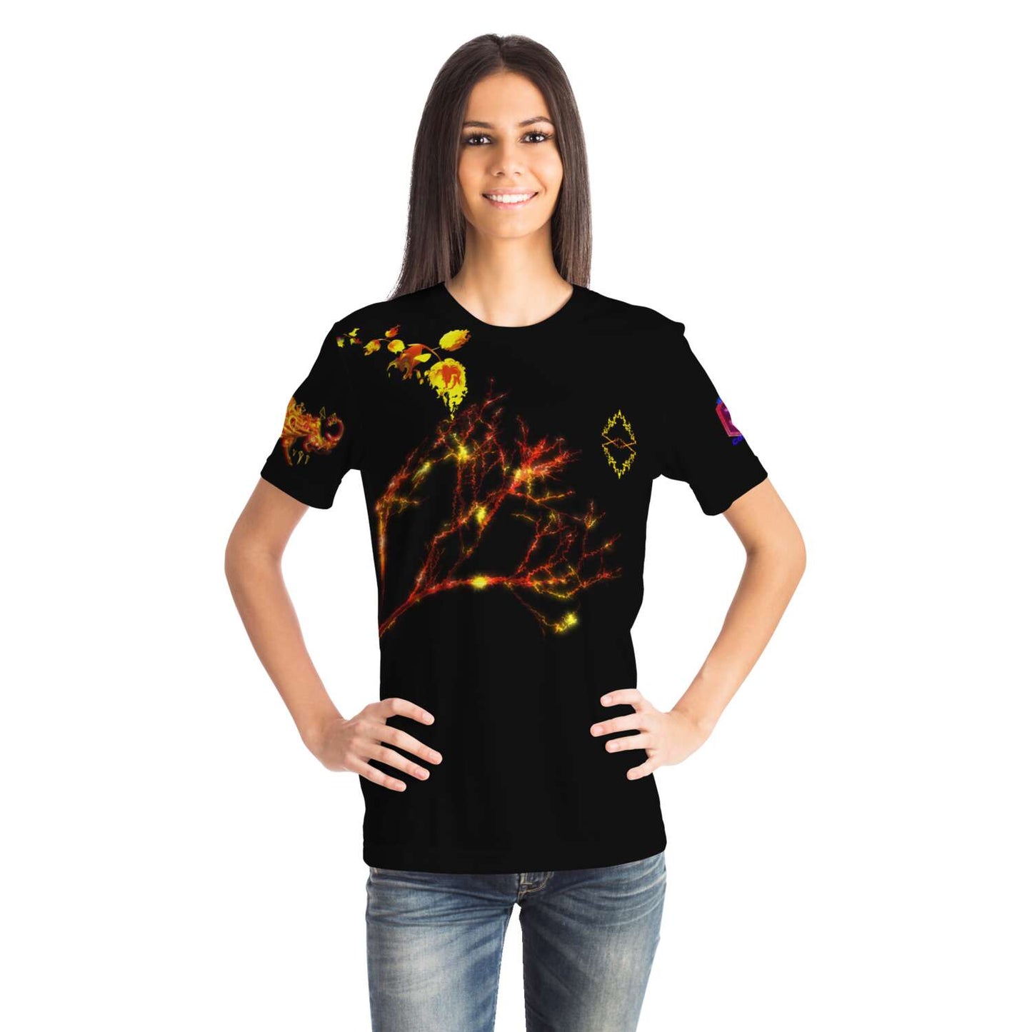 Taiga-Zoku (Prototype Line) "Amber Forest Midnight" T Shirt - Who R We Collective