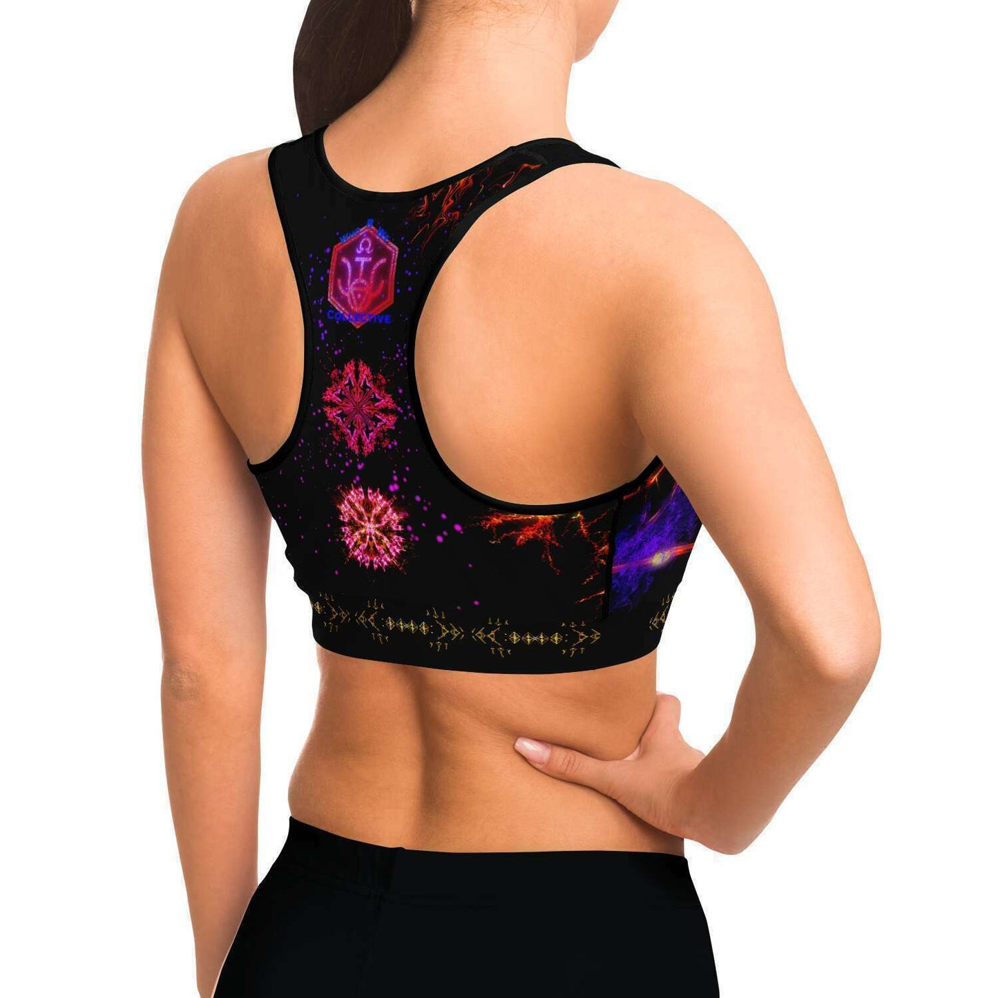 Taiga-Zoku (Prototype Line) "Amber Cosmic Nova" Sportsbra - Who R We Collective