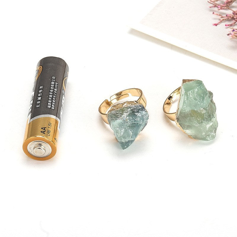 Natural Crystal Stone Ring