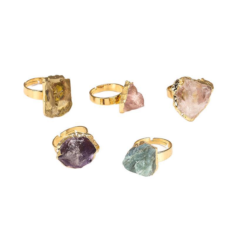 Natural Crystal Stone Ring