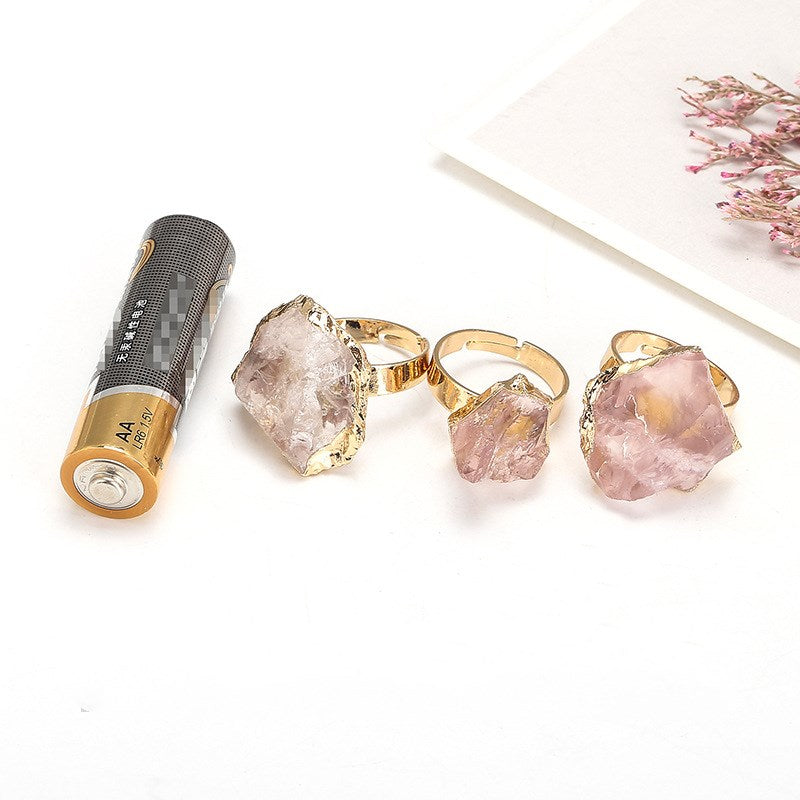 Natural Crystal Stone Ring
