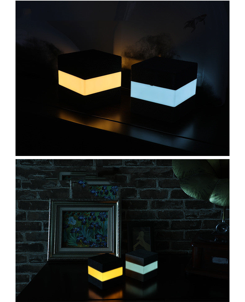 Monolith Cube Touch Lamp