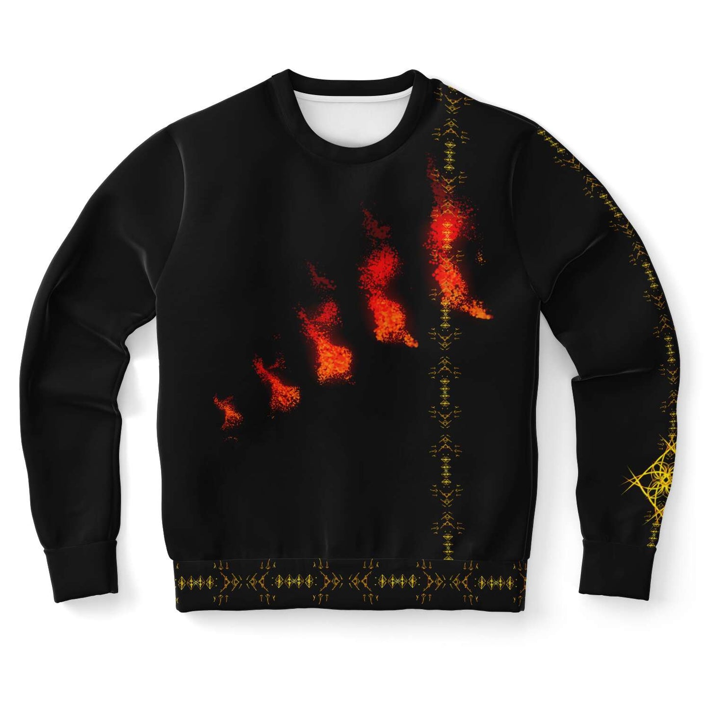 Taiga-Zoku (Prototype Line) " Amber Gold Eternity " Sweatshirt - Who R We Collective