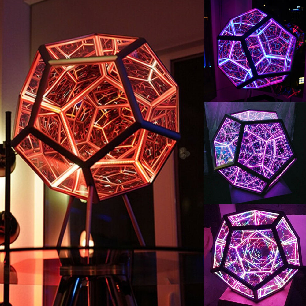 Dodecahedron Infinity Lamp