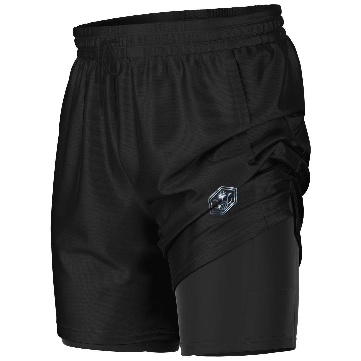 WRWC Signature Black ~ 2022 Dual-Layer Shorts - Who R We Collective