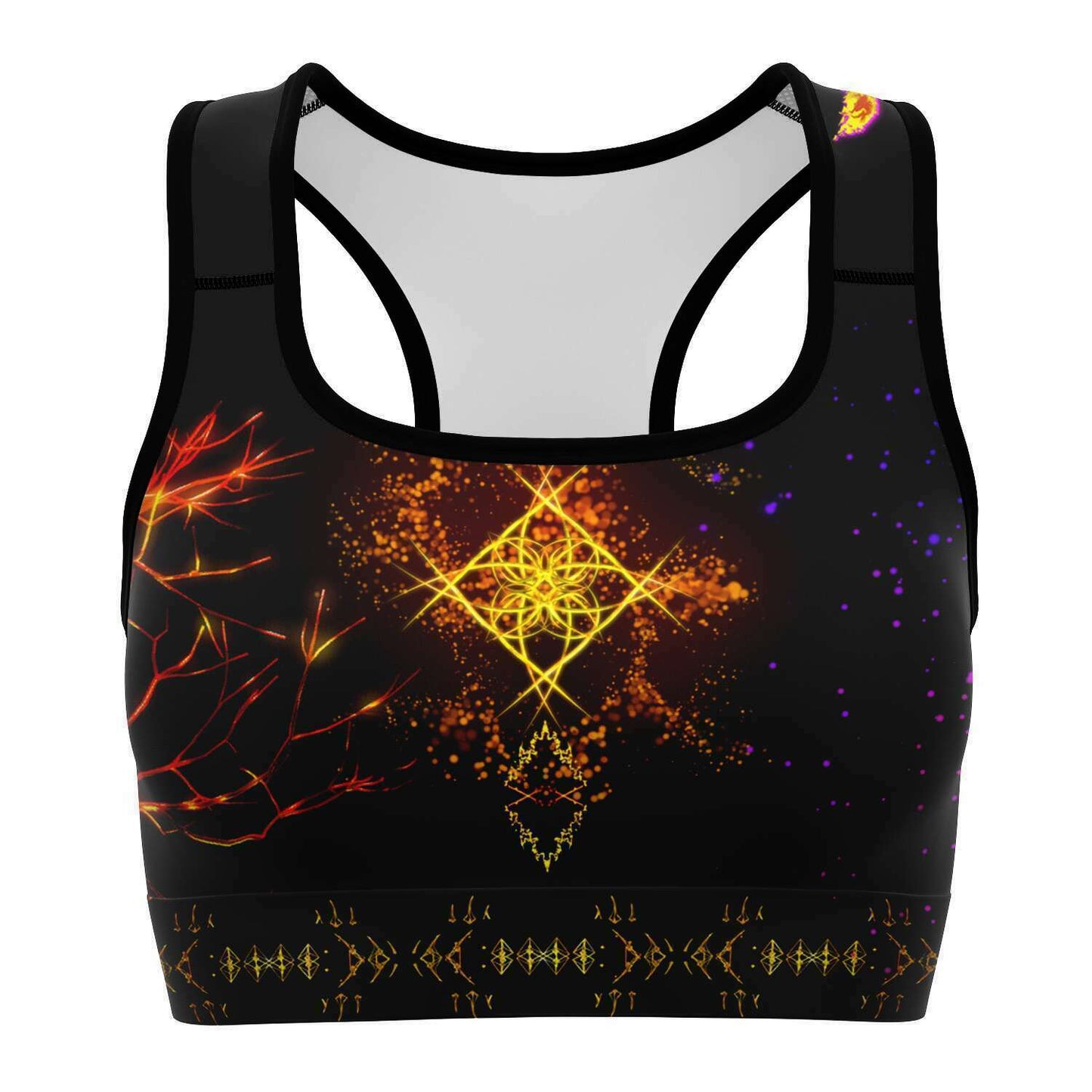 Taiga-Zoku (Prototype Line) "Amber Cosmic Nova" Sportsbra - Who R We Collective