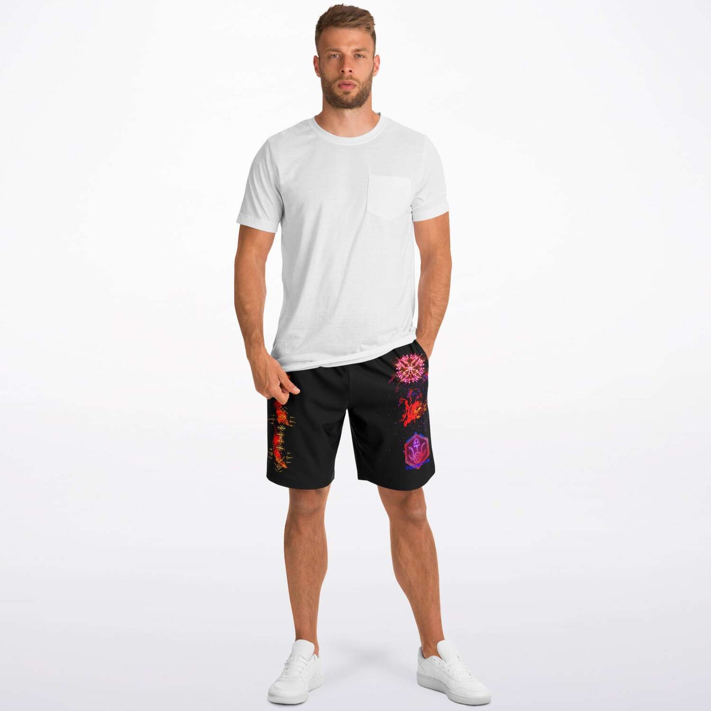 Taiga-Zoku (Prototype Line) "Crimson Amber Mystic" Shorts - Who R We Collective