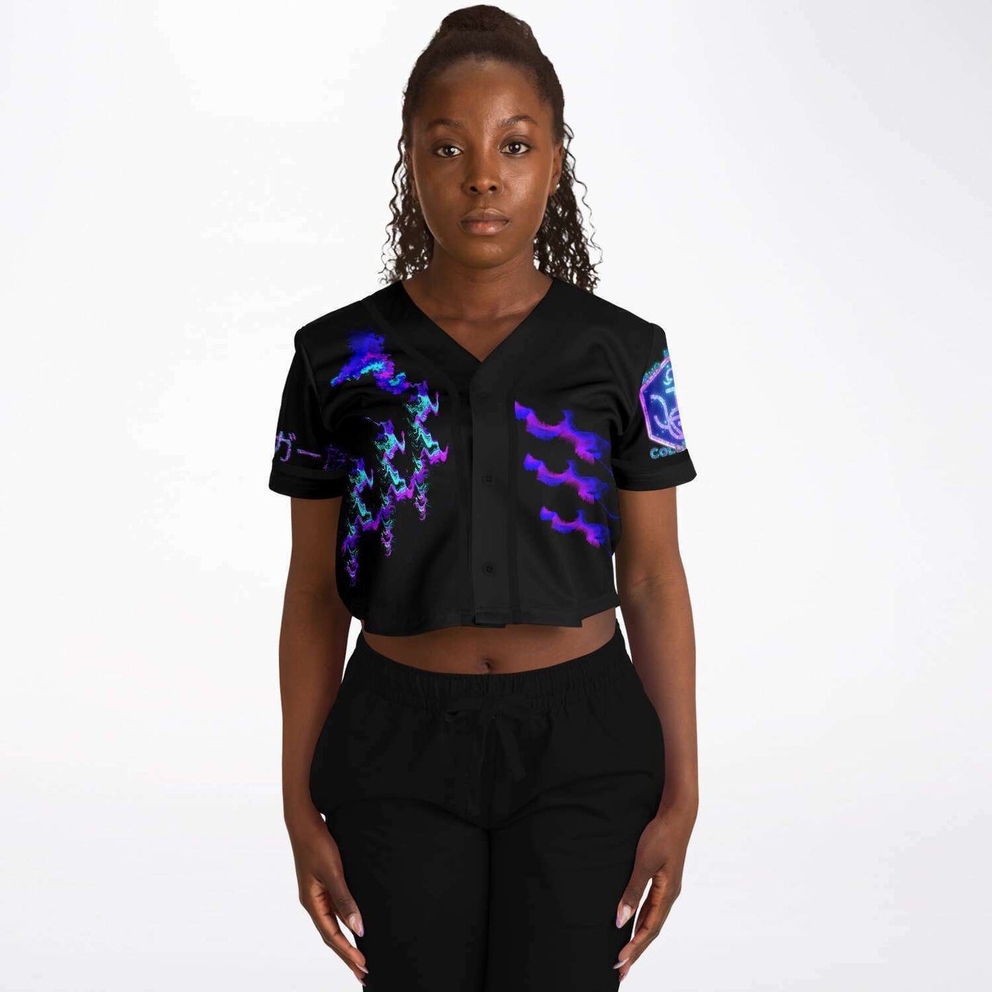 Raja The Tiger: Taiga-zoku Tokyo Crop Top Baseball Jersey (Alpha) - Who R We Collective