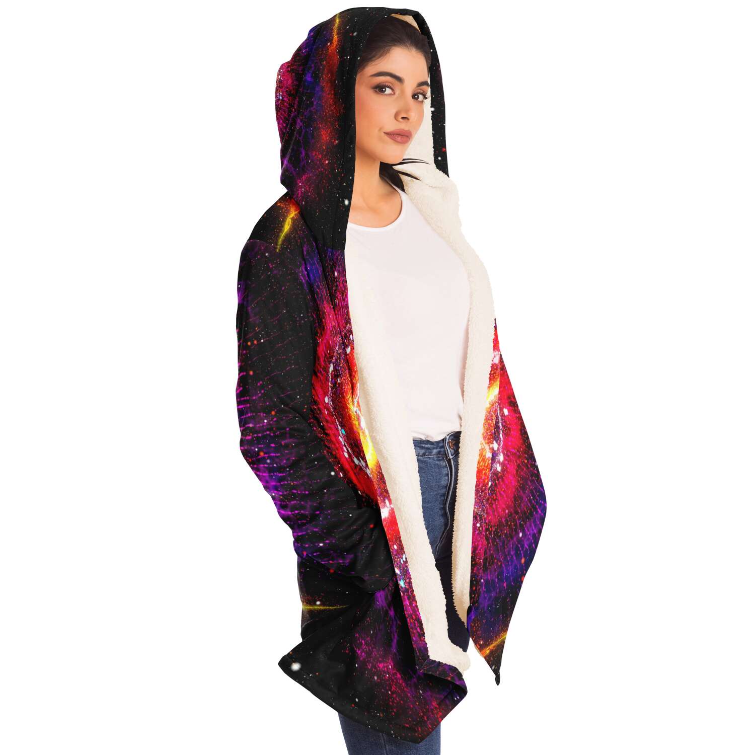 Inferno Vortex Sherpa Hoodie - Who R We Collective