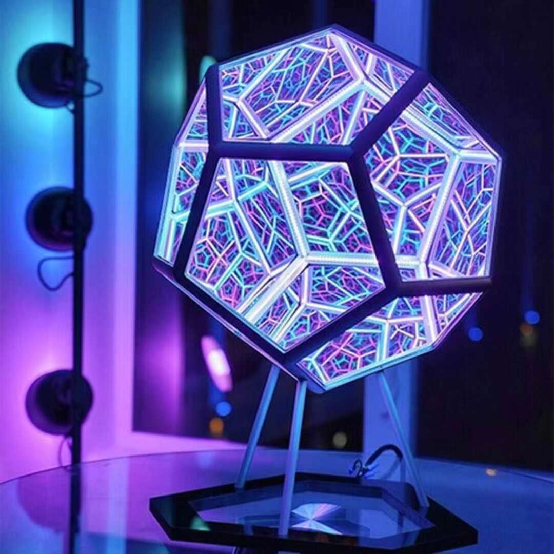 Dodecahedron Infinity Lamp