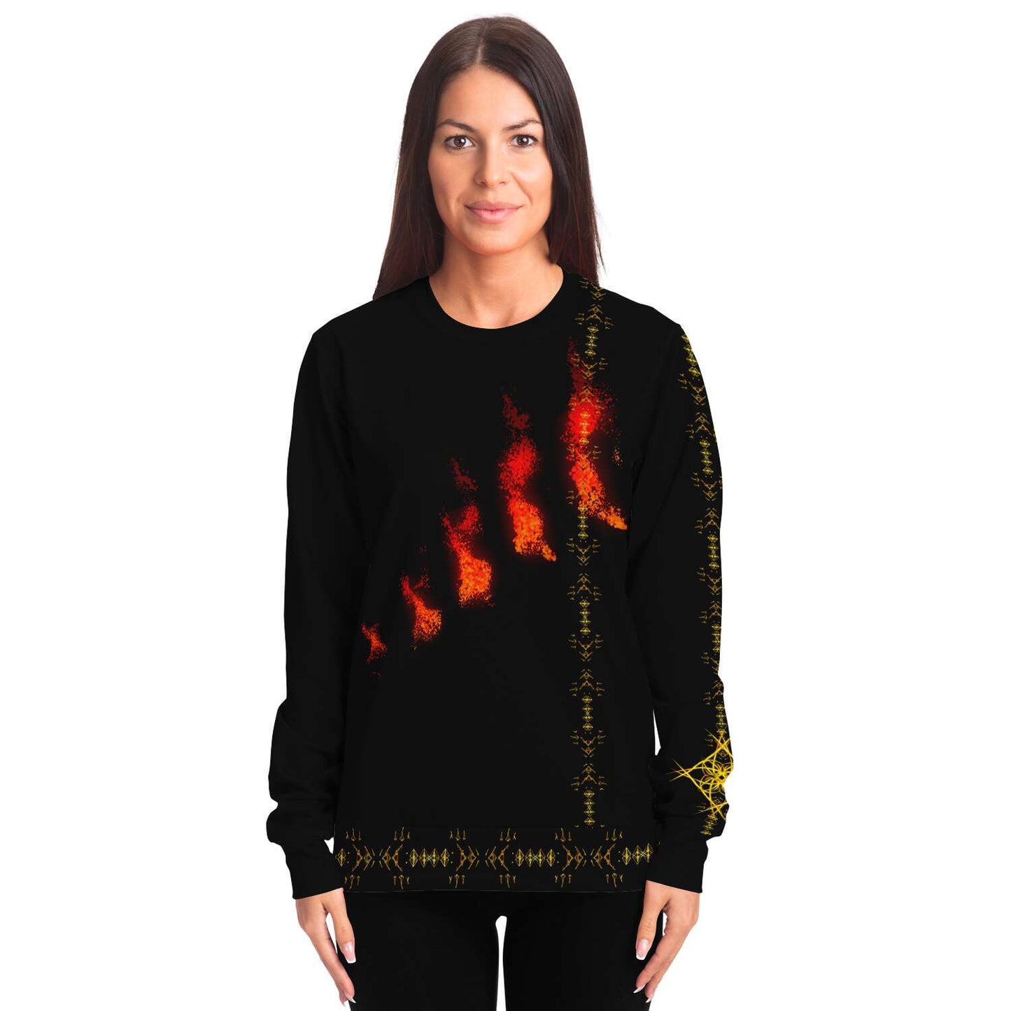 Taiga-Zoku (Prototype Line) " Amber Gold Eternity " Sweatshirt - Who R We Collective