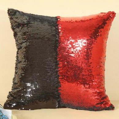 Funda de almohada con funda de refuerzo cifrada de doble color y doble color