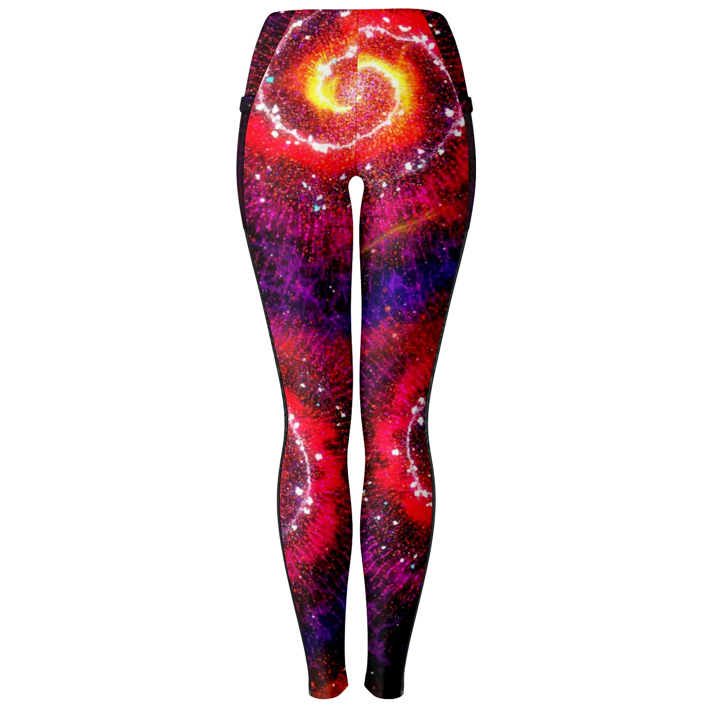 Inferno Vortex Mesh Pocket Leggings - Who R We Collective