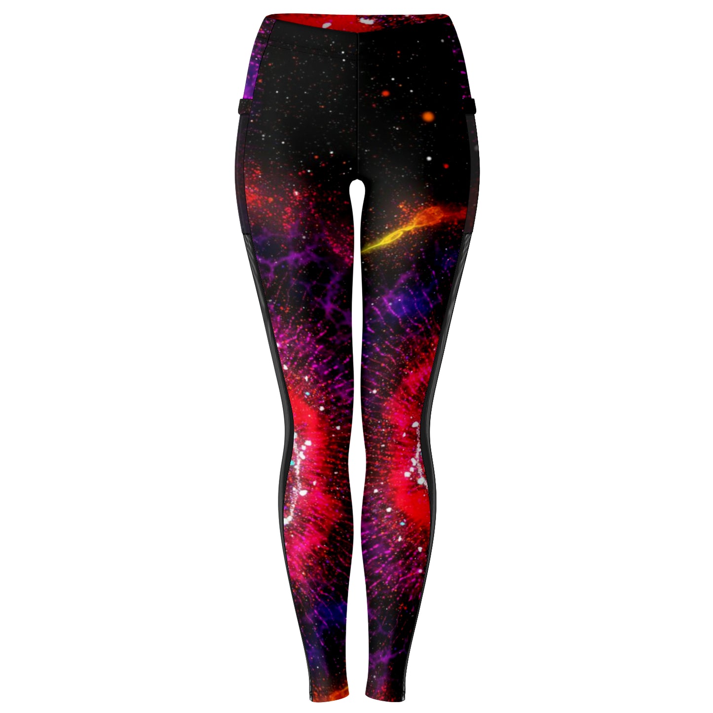 Inferno Vortex Mesh Pocket Leggings - Who R We Collective