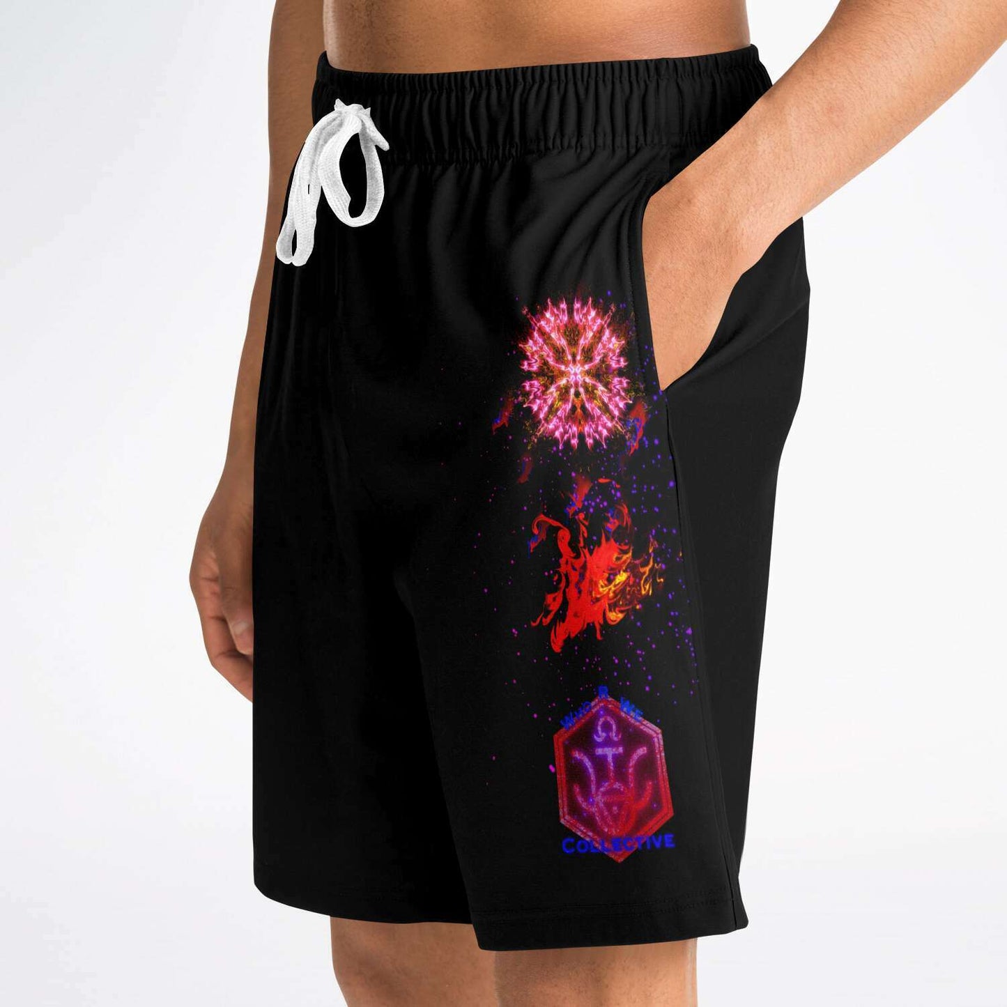 Taiga-Zoku (Prototype Line) "Crimson Amber Mystic" Shorts - Who R We Collective