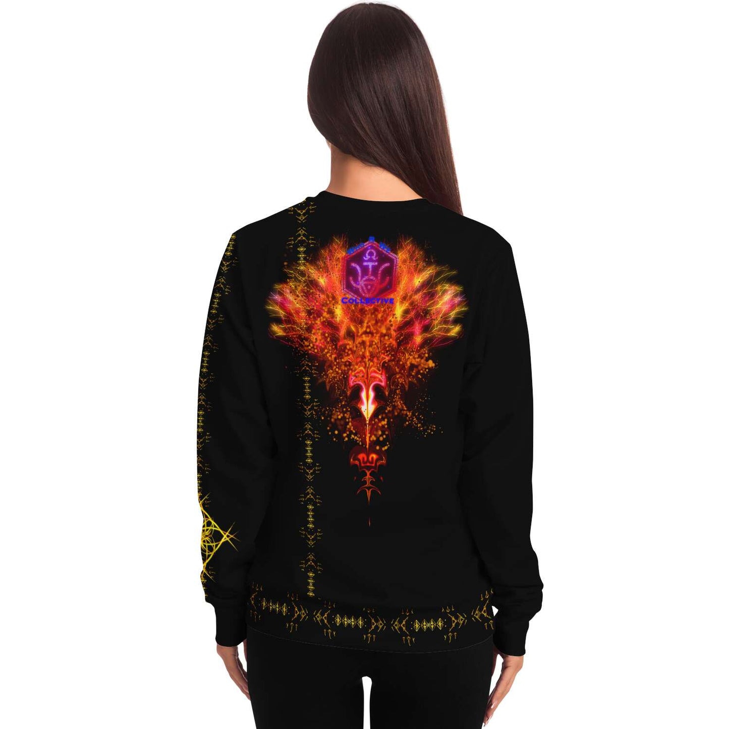 Taiga-Zoku (Prototype Line) " Amber Gold Eternity " Sweatshirt - Who R We Collective