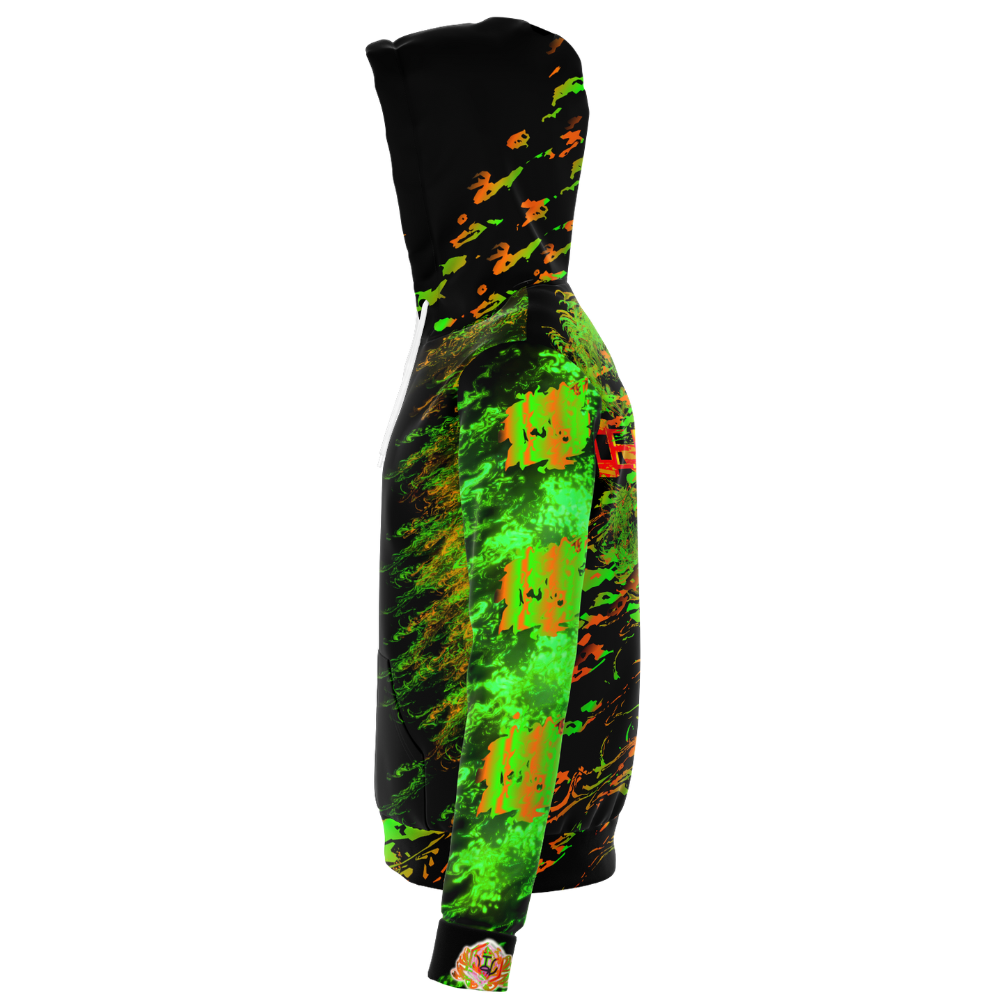 Euphoric ~ Platinum Pineapple Zip-Up Hoodie (Paradigm Shift) (Prototype) - Who R We Collective