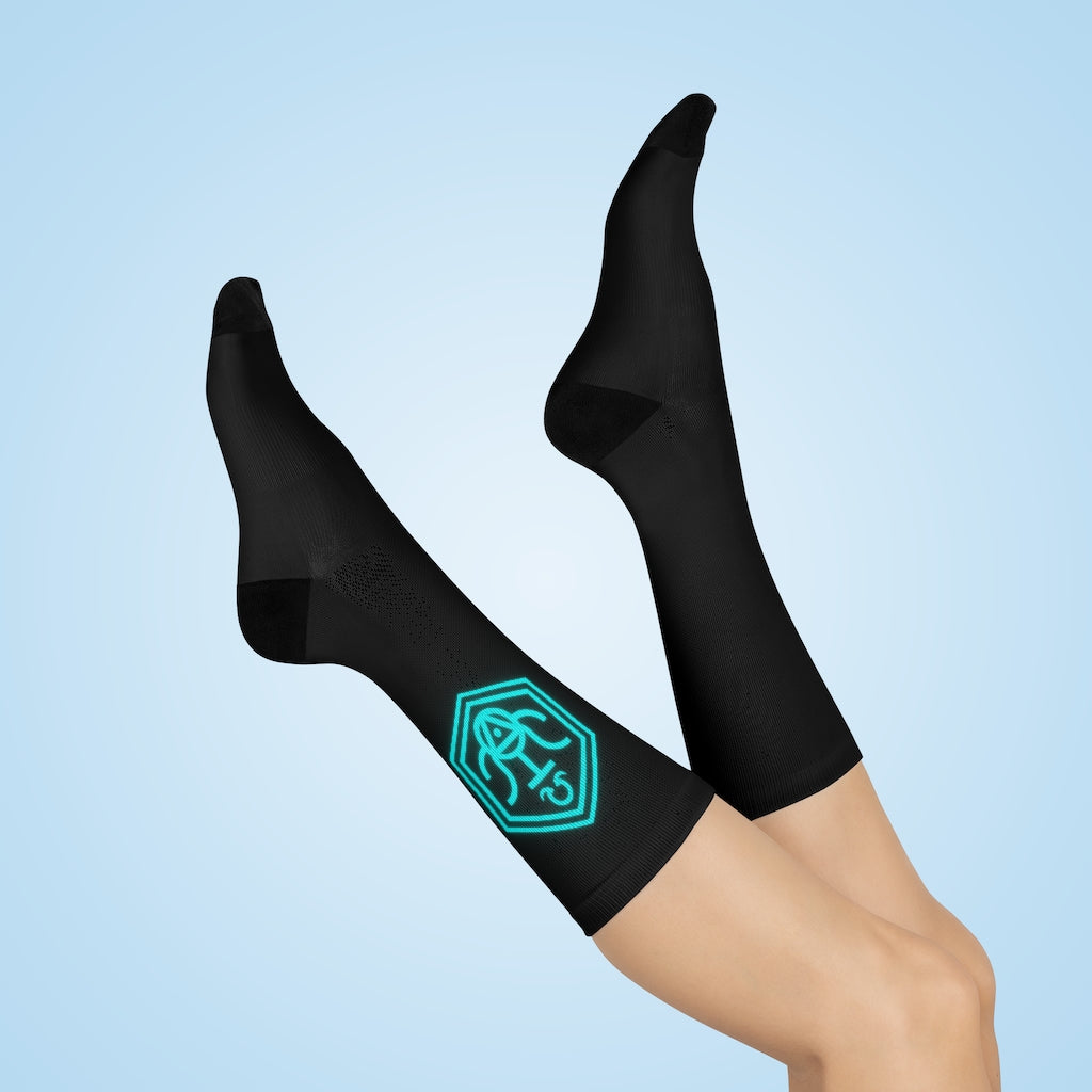WRWC Everyday Glow Aura ~ 2022 Mid-Calf Socks - Who R We Collective