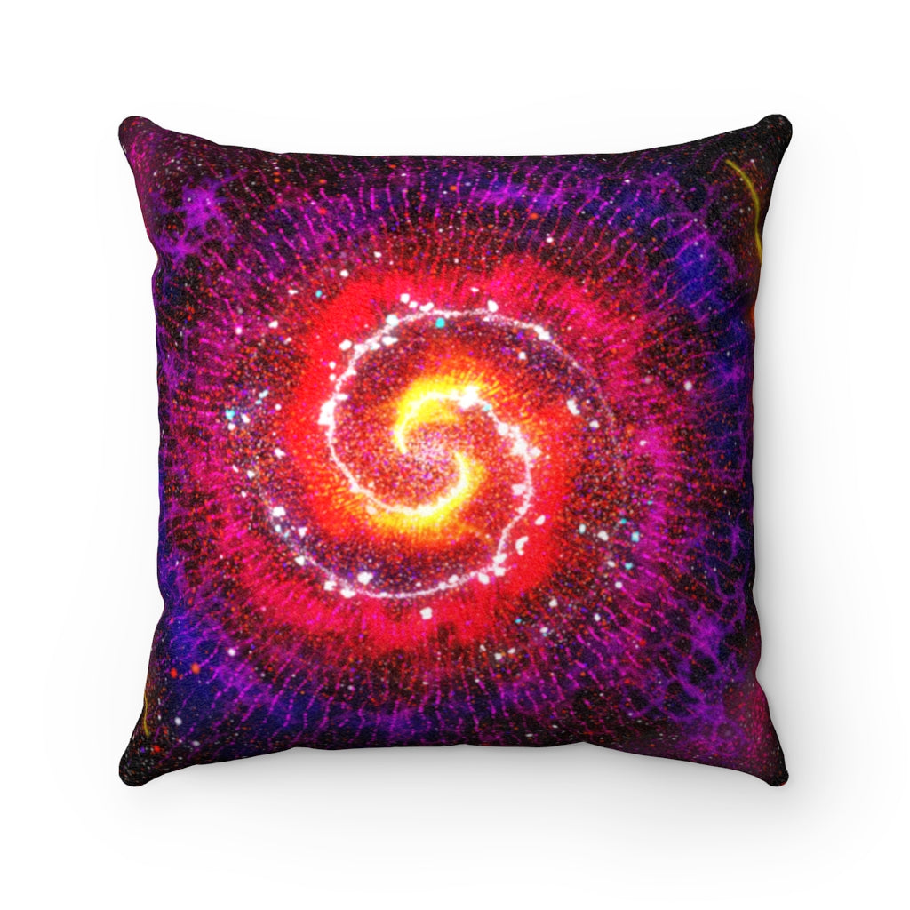 Inferno Vortex Suede Pillow Case - Who R We Collective