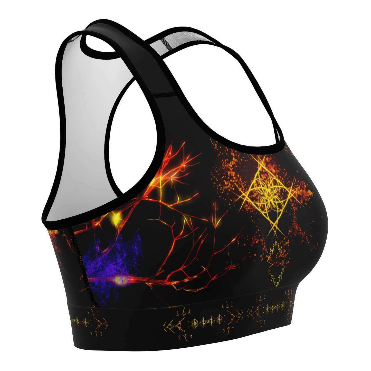 Taiga-Zoku (Prototype Line) "Amber Cosmic Nova" Sportsbra - Who R We Collective