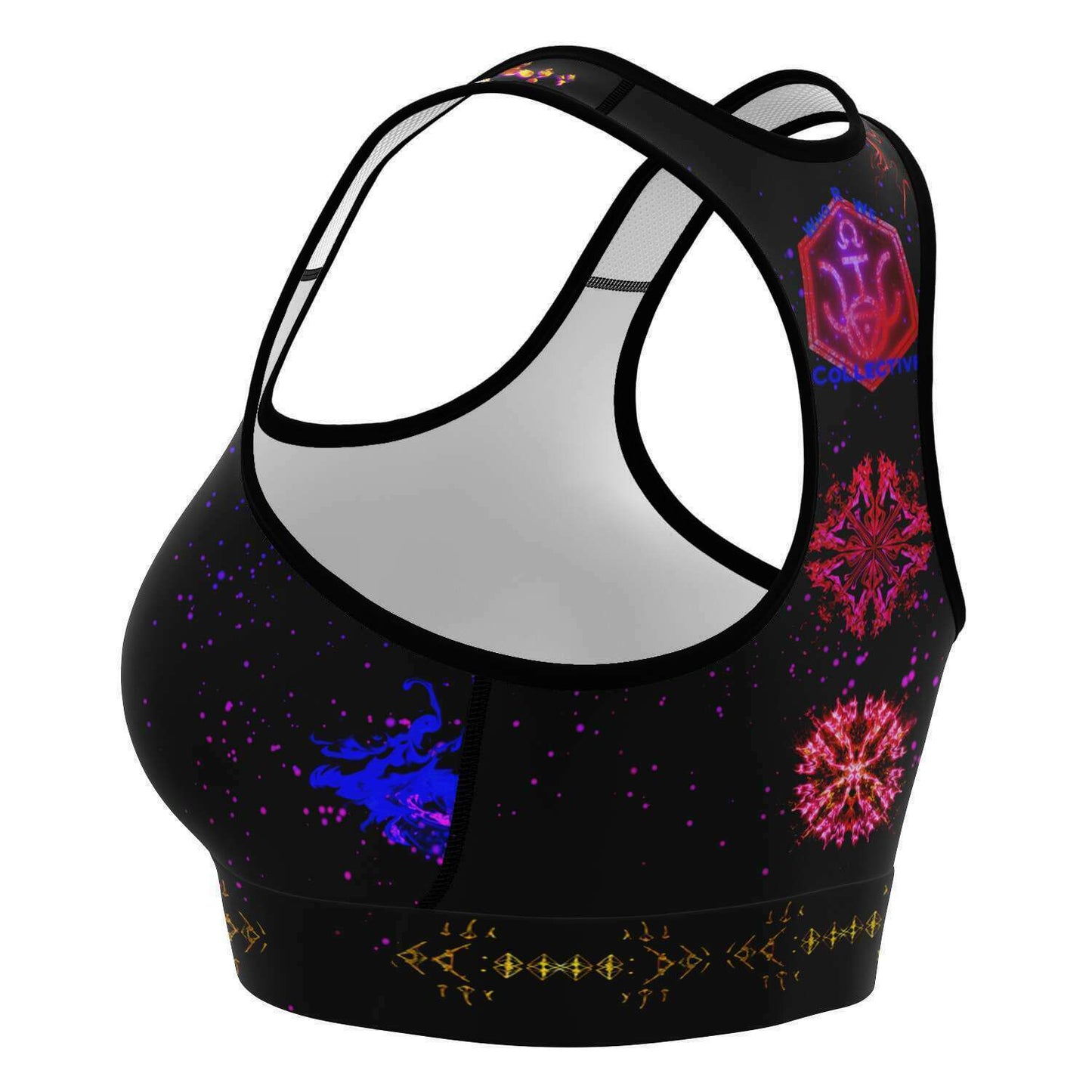 Taiga-Zoku (Prototype Line) "Amber Cosmic Nova" Sportsbra - Who R We Collective