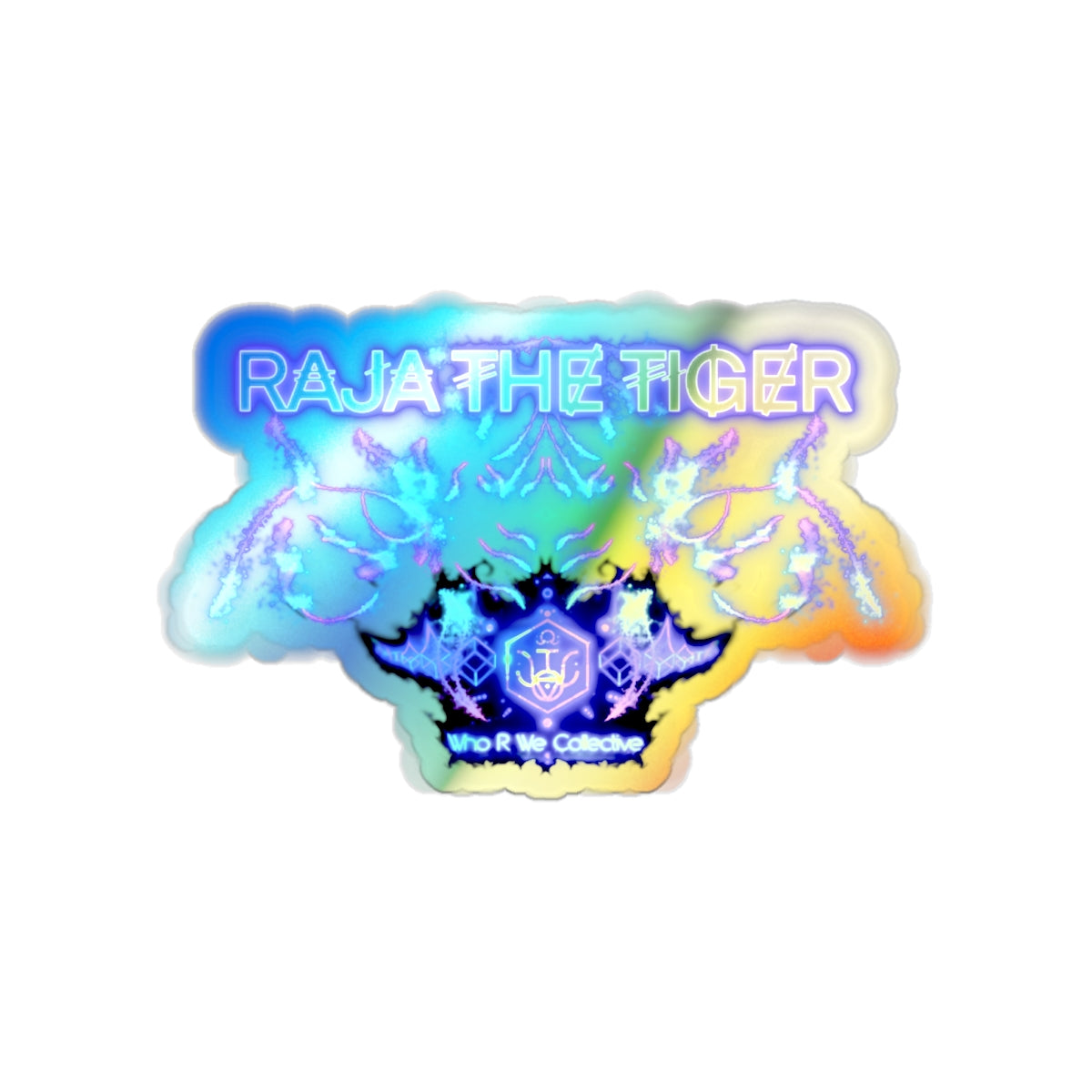 Raja The Tiger ホログラフィック ステッカー