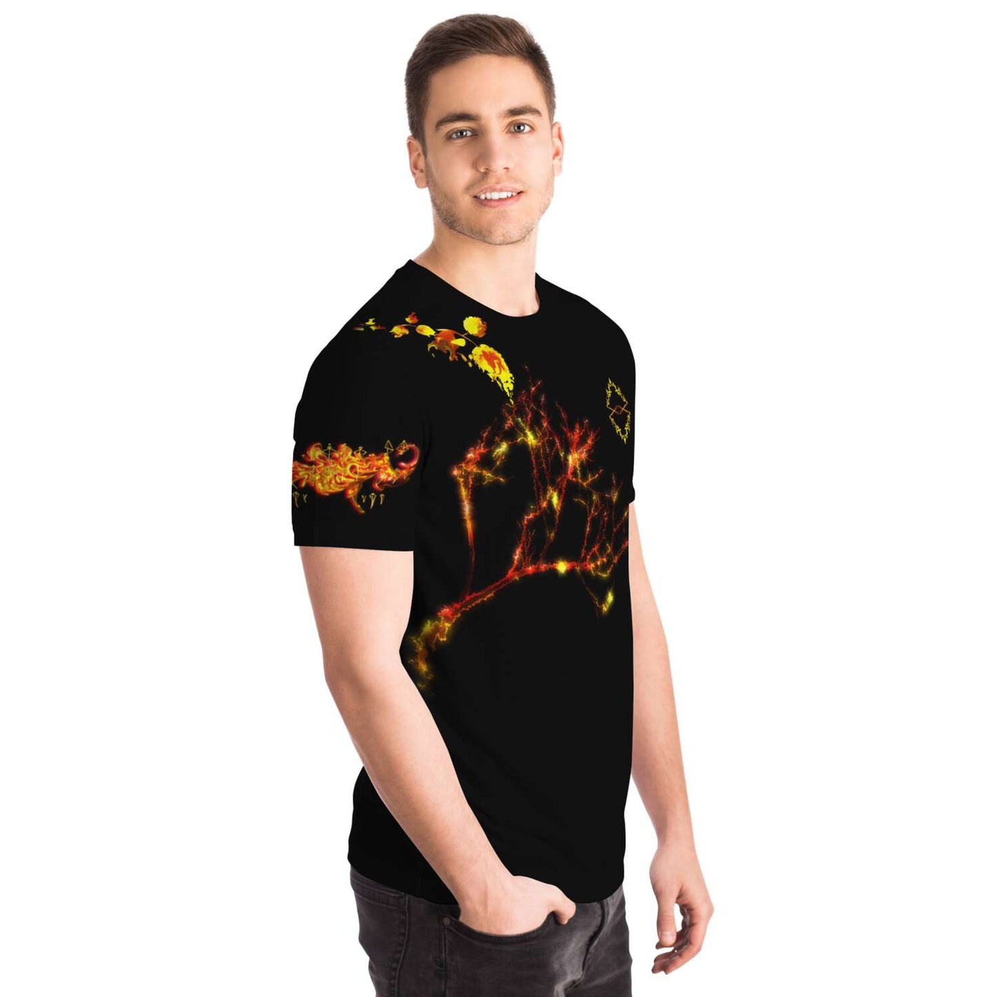 Taiga-Zoku (Prototype Line) "Amber Forest Midnight" T Shirt - Who R We Collective