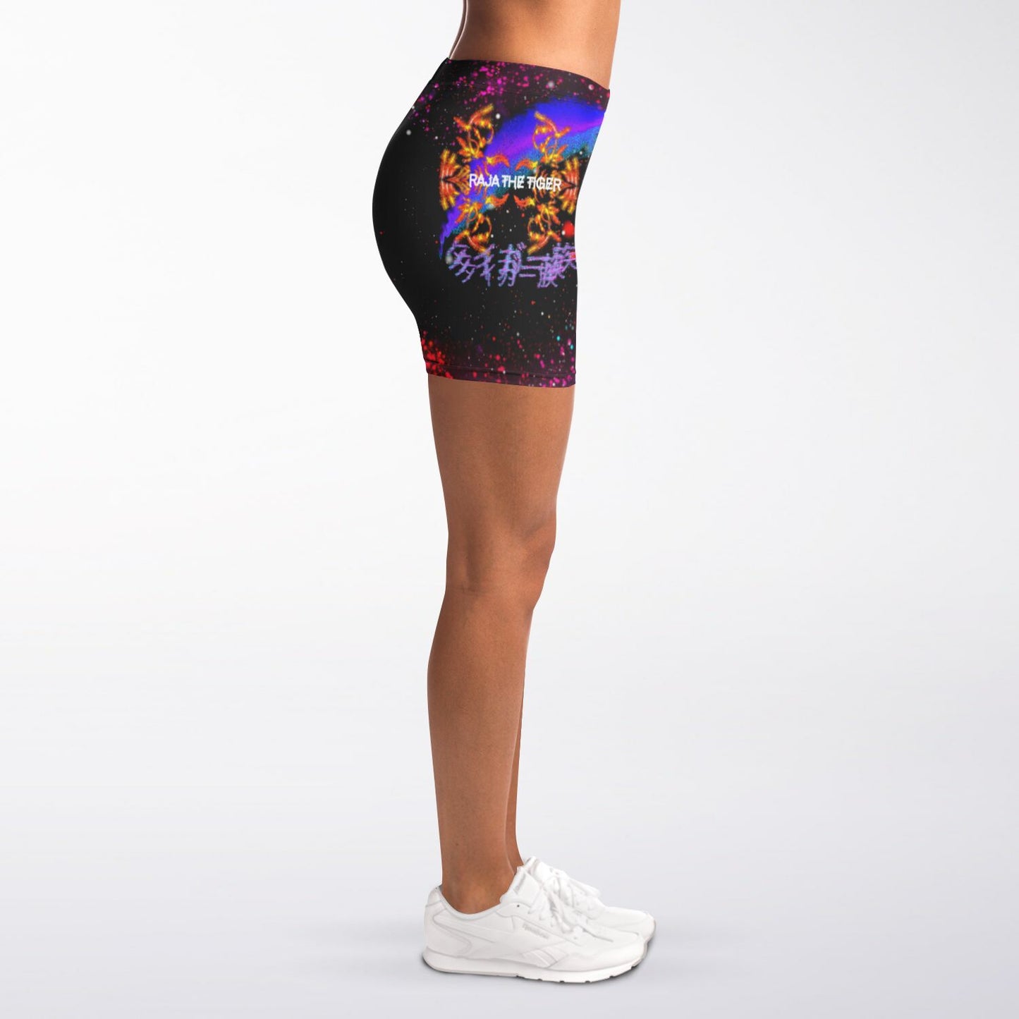 Raja The Tiger: Taiga-Zoku Tiger Tribe Legging Shorts (Prototype Line) - Who R We Collective