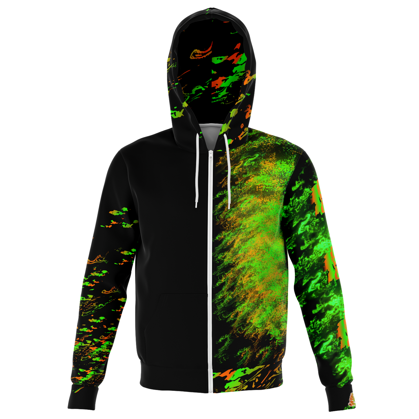 Euphoric ~ Platinum Pineapple Zip-Up Hoodie (Paradigm Shift) (Prototype) - Who R We Collective