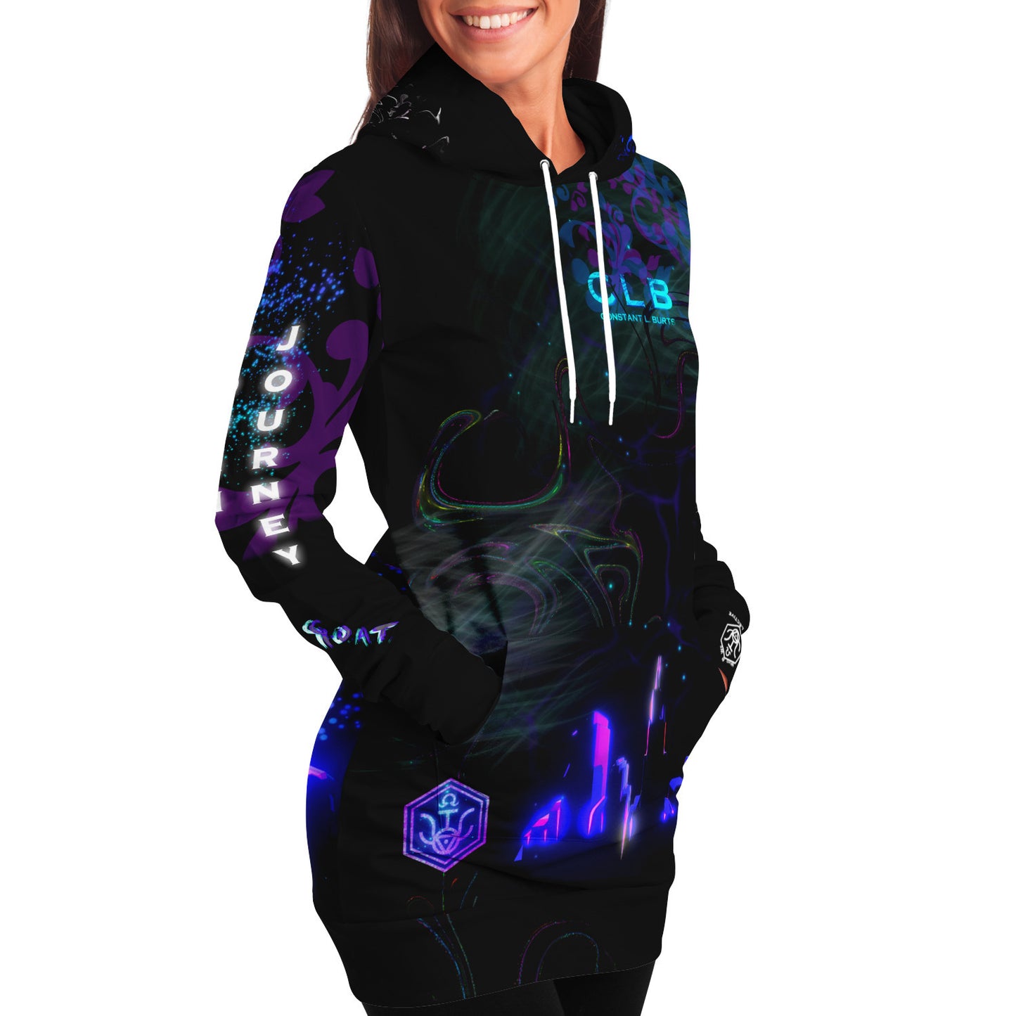 Constant L. Burts - Icon Longline Hoodie - Who R We Collective