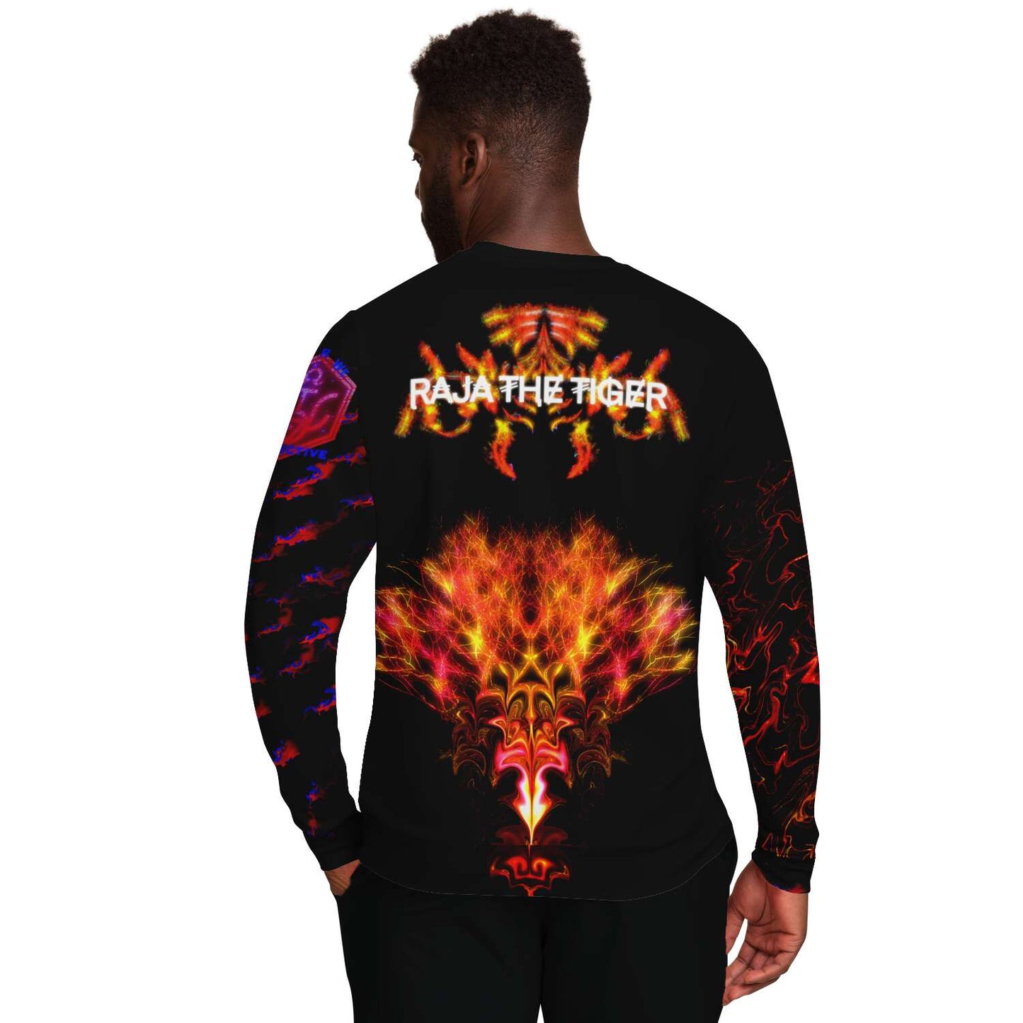 Taiga-zoku Sweatshirt (Amber Tiger Flame) - Who R We Collective