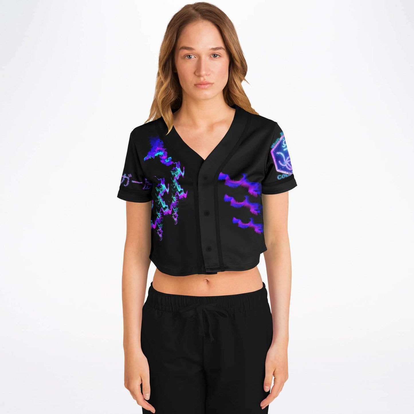 Raja The Tiger: Taiga-zoku Tokyo Crop Top Baseball Jersey (Alpha) - Who R We Collective