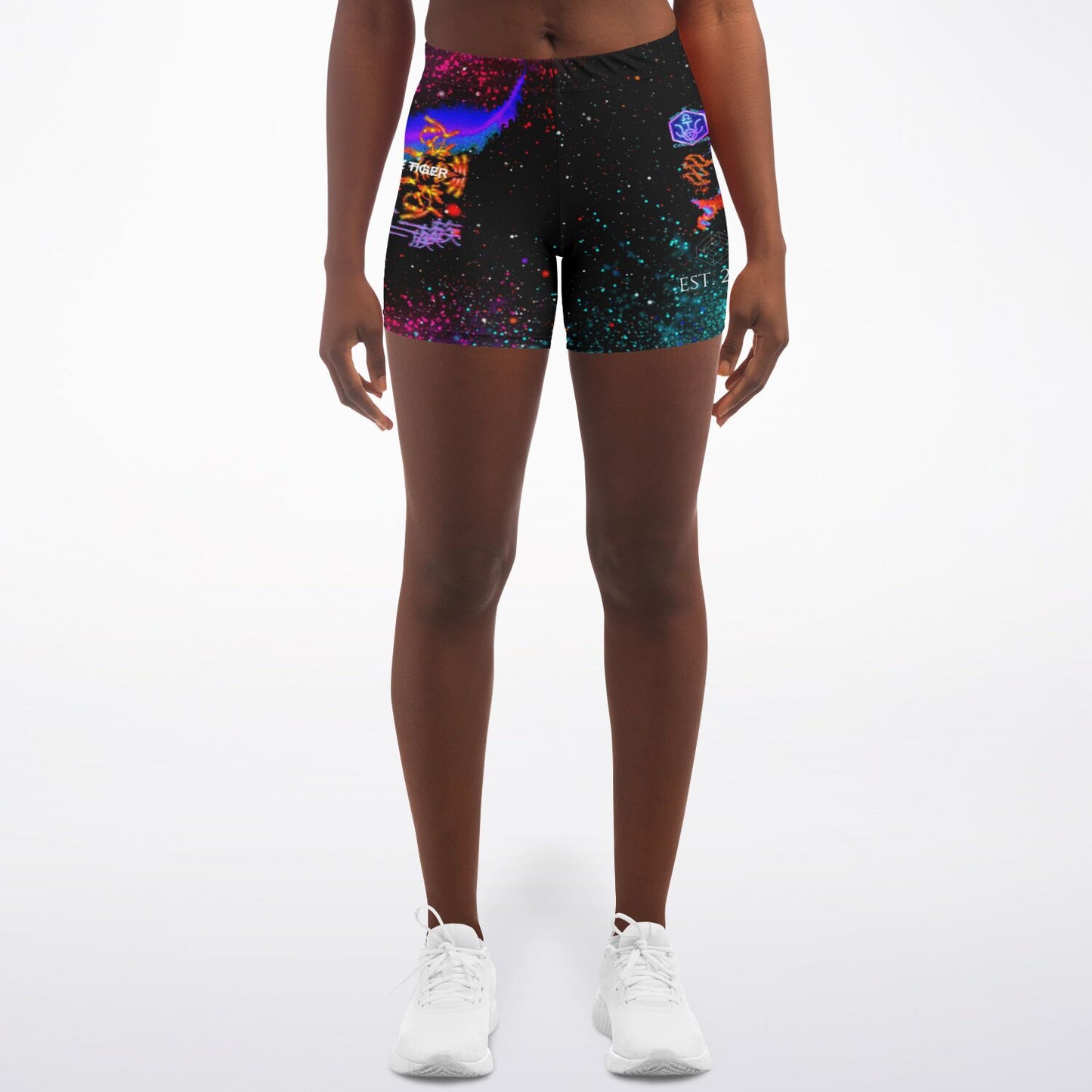 Raja The Tiger: Taiga-Zoku Tiger Tribe Legging Shorts (Prototype Line) - Who R We Collective