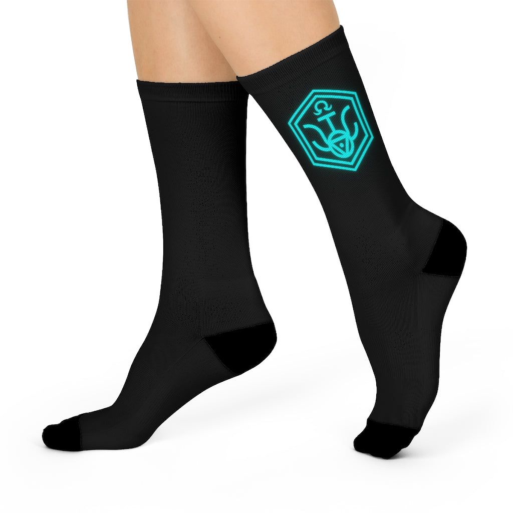 WRWC Everyday Glow Aura ~ 2022 Mid-Calf Socks - Who R We Collective