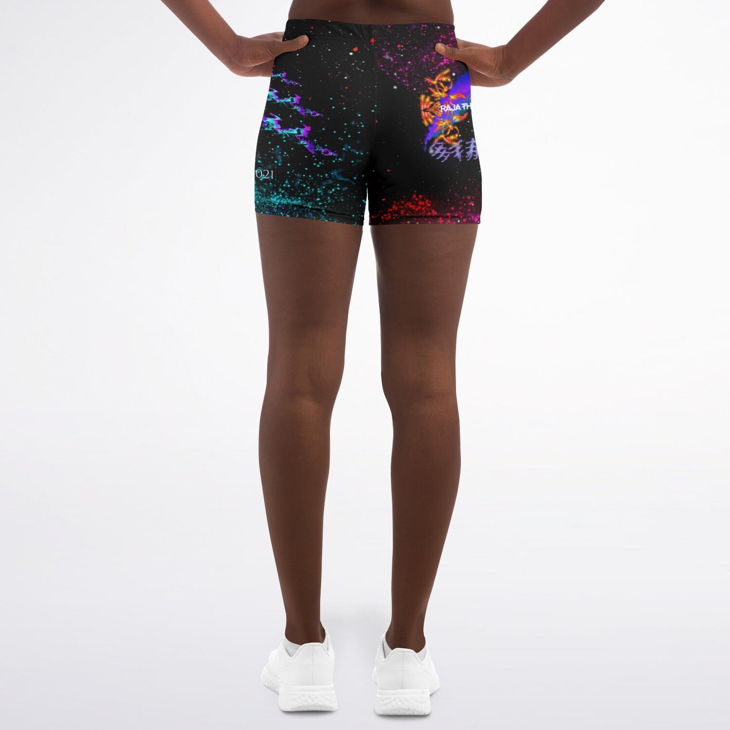 Raja The Tiger: Taiga-Zoku Tiger Tribe Legging Shorts (Prototype Line) - Who R We Collective