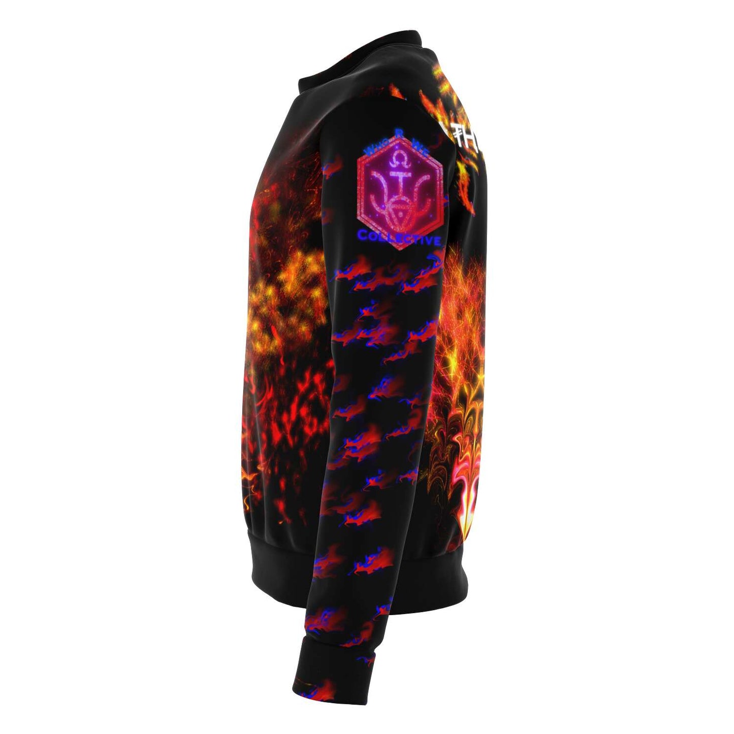 Taiga-zoku Sweatshirt (Amber Tiger Flame) - Who R We Collective