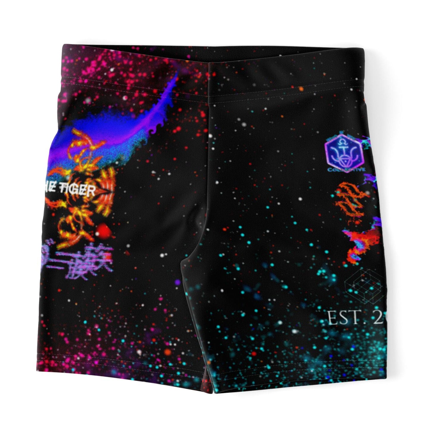 Raja The Tiger: Taiga-Zoku Tiger Tribe Legging Shorts (Prototype Line) - Who R We Collective