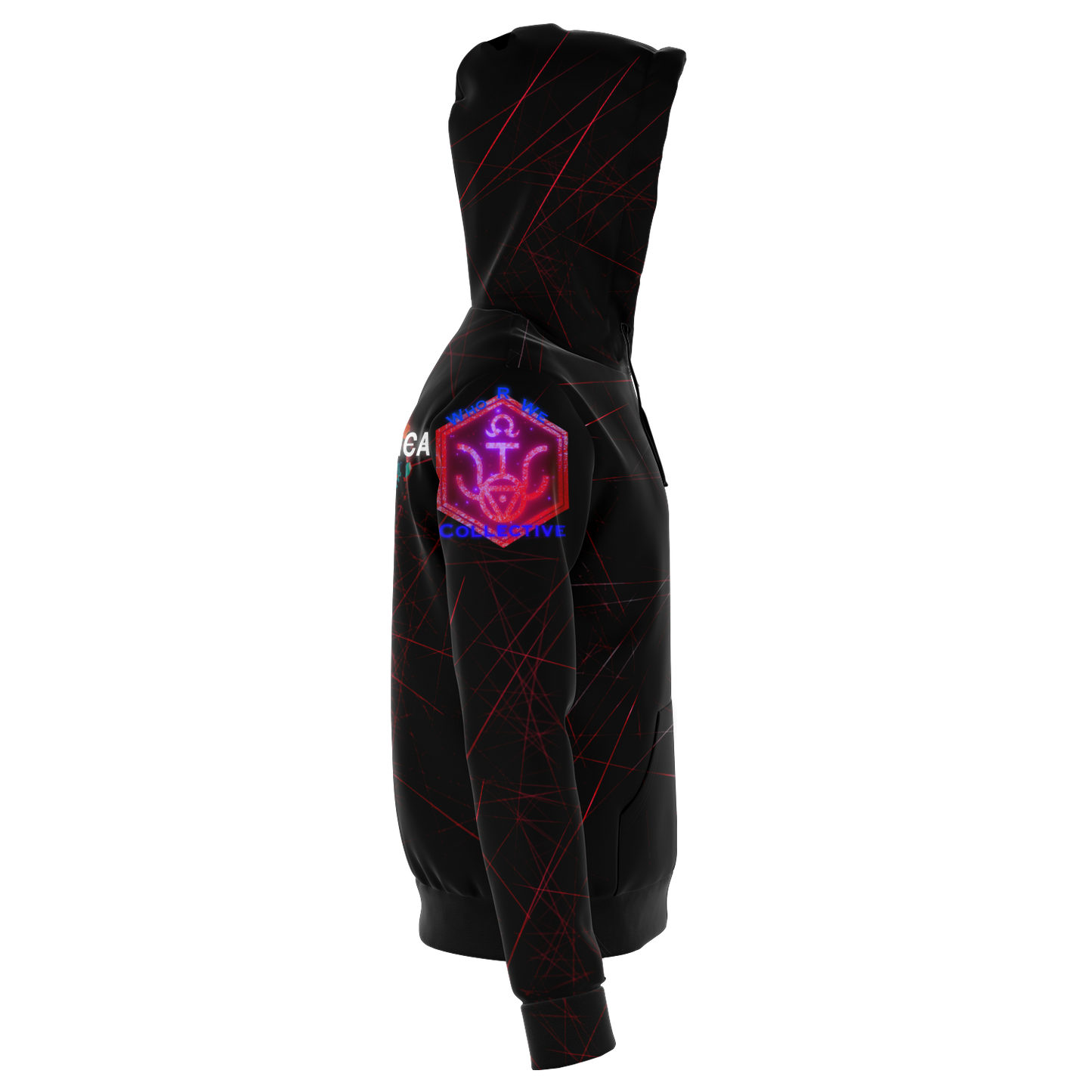 Cameron Vancamp ~ Dragon Zip Up (Crimson Fire) - Who R We Collective