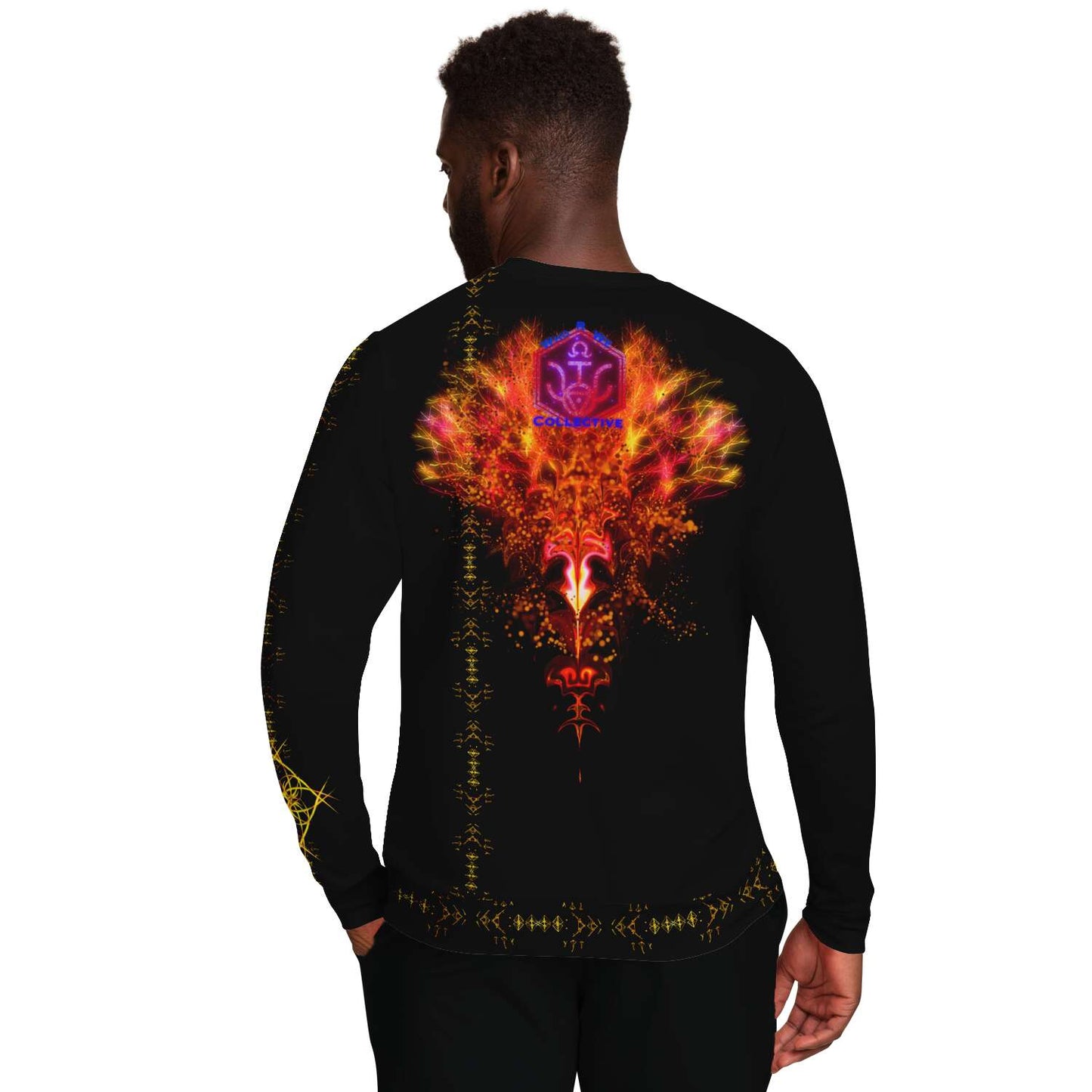 Taiga-Zoku (Prototype Line) " Amber Gold Eternity " Sweatshirt - Who R We Collective