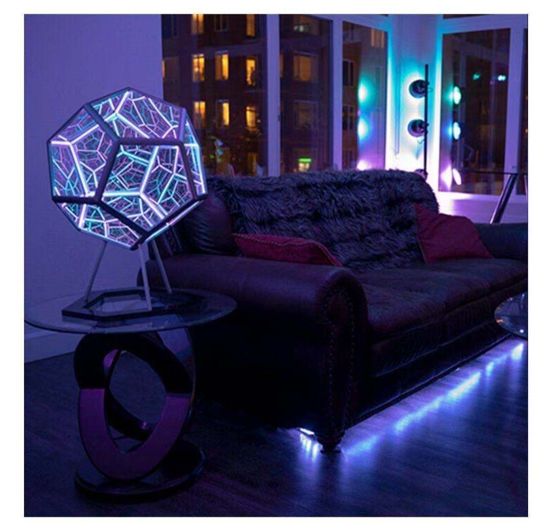 Dodecahedron Infinity Lamp