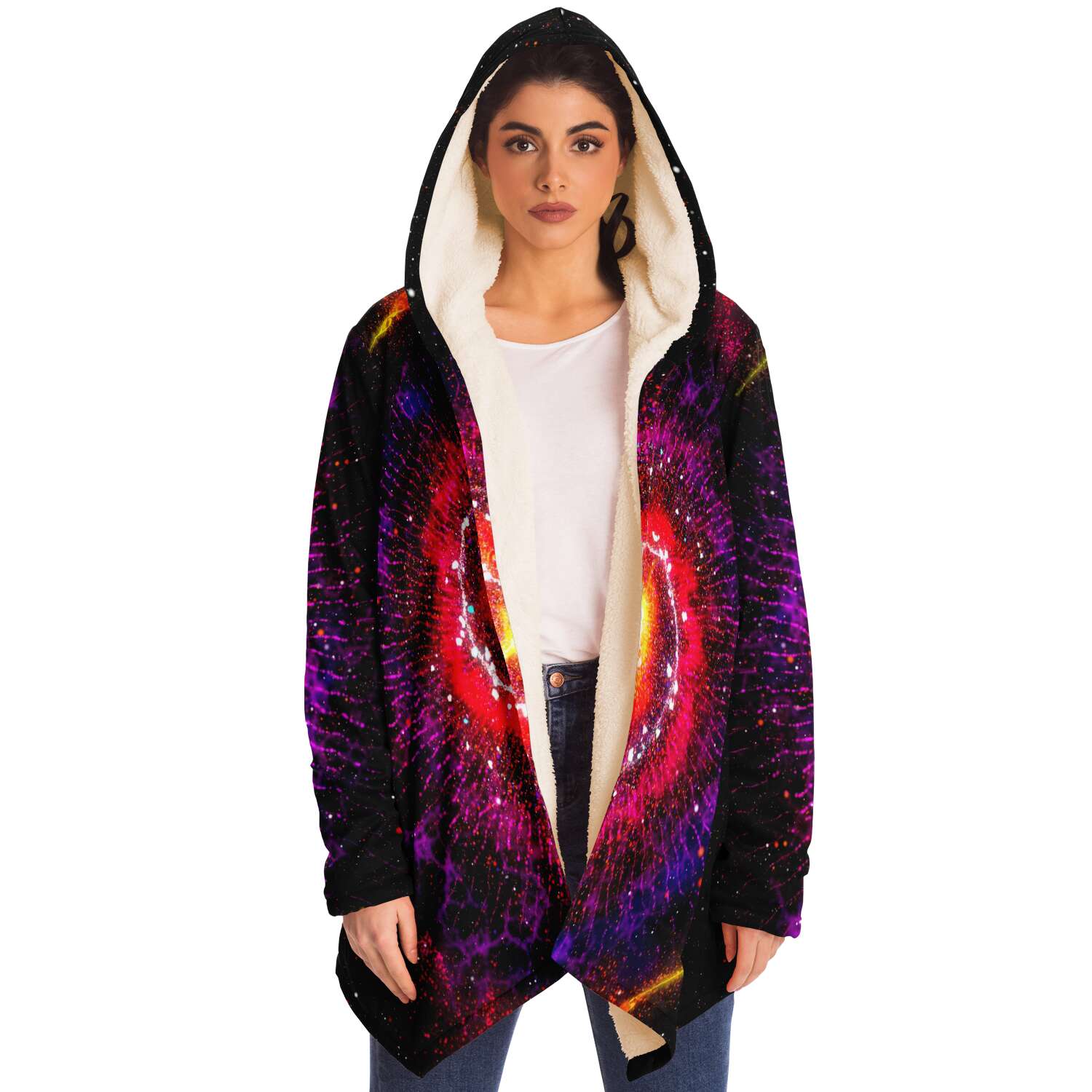 Inferno Vortex Sherpa Hoodie - Who R We Collective