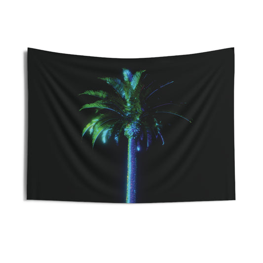 palm rotation: vivid iridescent [nightlife shimmer] art tapestry ii