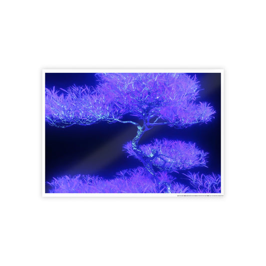 synthetic nature [metallic UV test lab] art print i